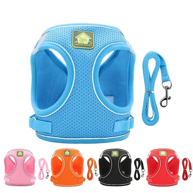 Reflective Dog Harness and Leash Set for Dogs 1