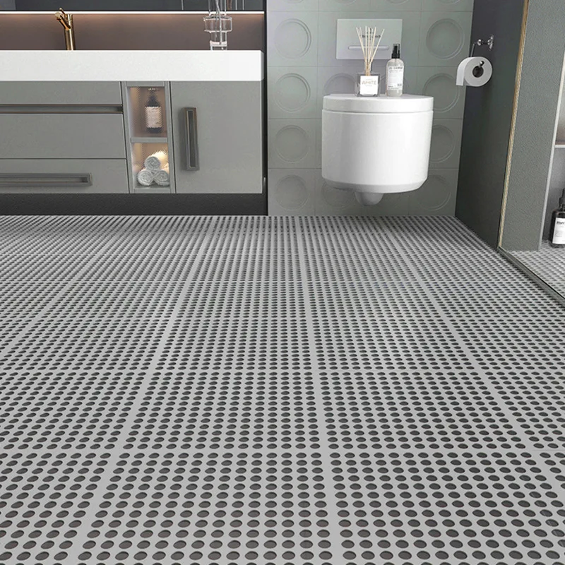 24PCS Kitchen Bathroom Anti-slip Mat Waterproof Floor Mat Bathroom Patchwork Hollow Bath Anti-fall Foot Bath Drainage Carpet floor mat