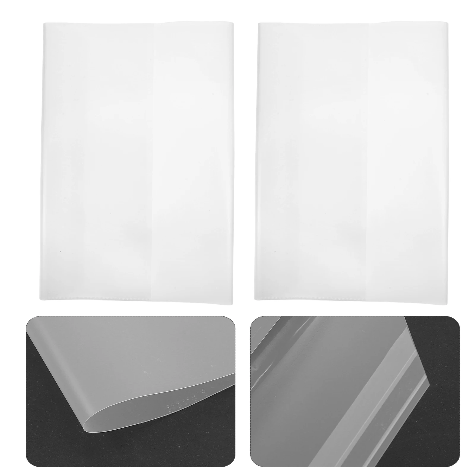5 Pcs B5 Clear Book Cover Protect 16k Back Covers for Textbooks Waterproof Sleeves - 3