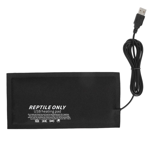 Reptile Accessory USB Heating Pad for Reptile Reptile USB Heating Pad Fiber Cloth for Reptiles Snakes Lizard Hermit Crab Turtle 6