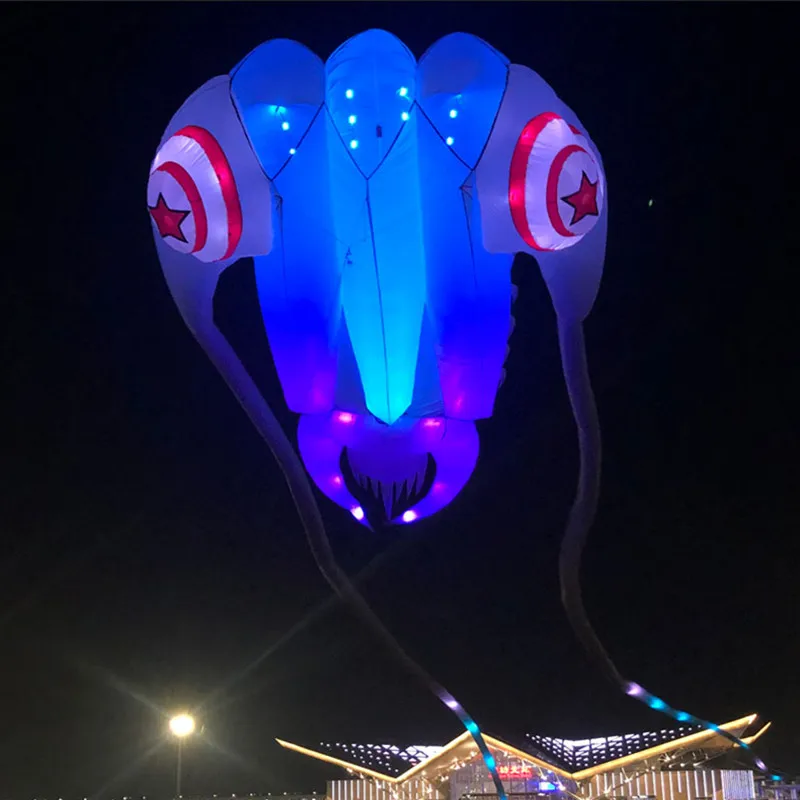 Led kites flying for adults kites led aquarium flying for children  kiteboard Parachute giant large kite trilobite squid toy fun 3