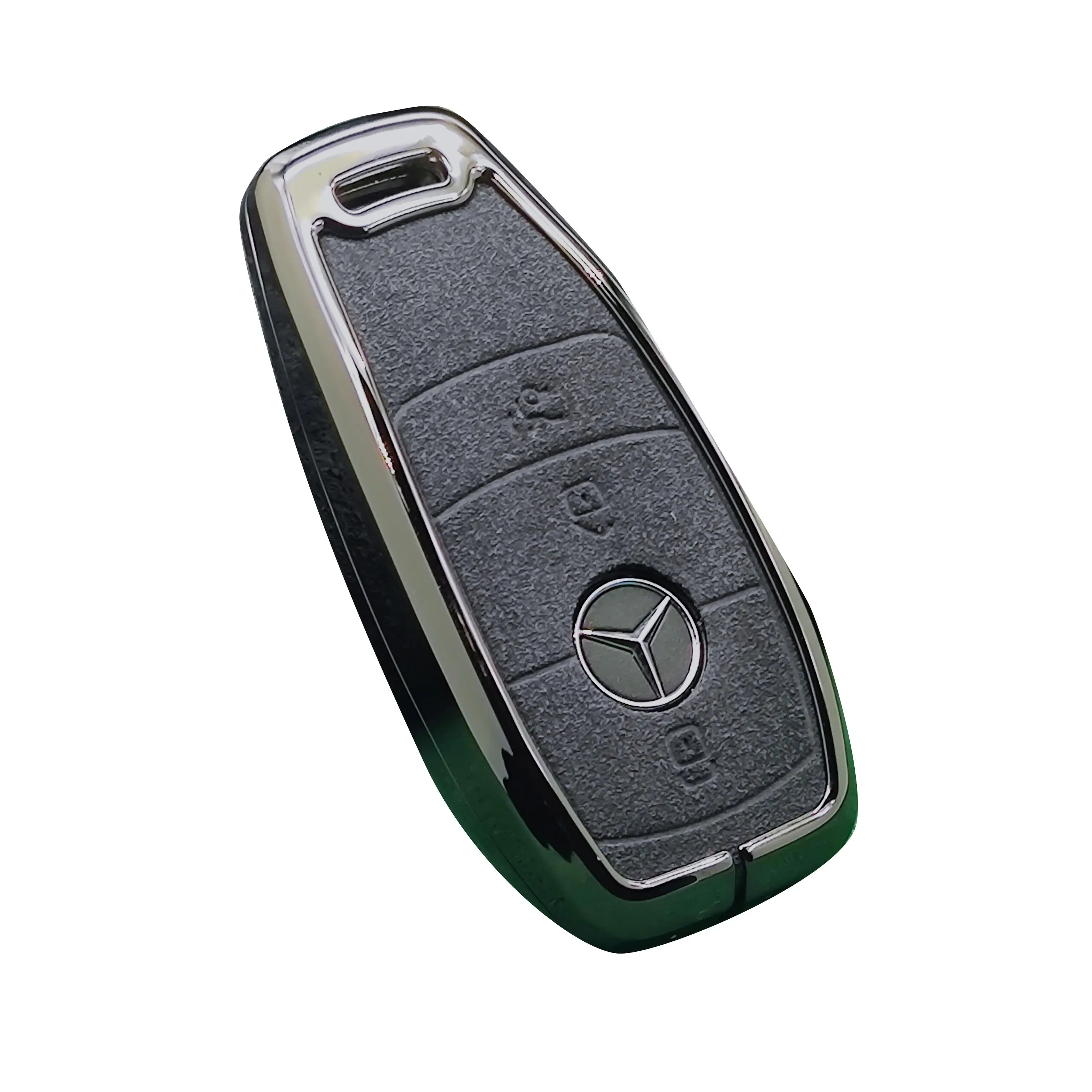 Cover Per Chiavi Auto In Pelle Alcantara Compatibile Con Mercedes Benz Protezione Copri Telecomando Lek69 Incl Moschettone Portachiavi Lek69 M7 - Foto 3