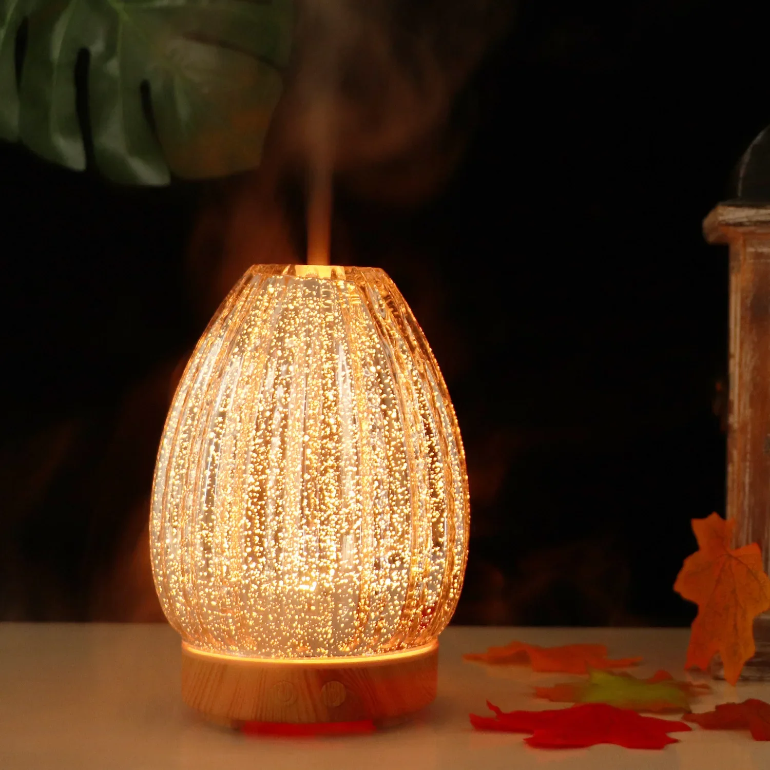 New 3D Glass Aromatherapy Machine Colorful LED 100ml 5V Essential Oil ...