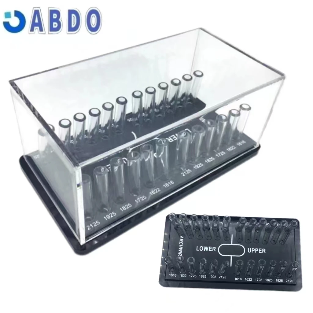 

Dentistry High Quality Rectangular Archwire Box Acrylic Dispenser Placing Box Holder Fit Orthodontic Arch Wires Dental Tool A/B