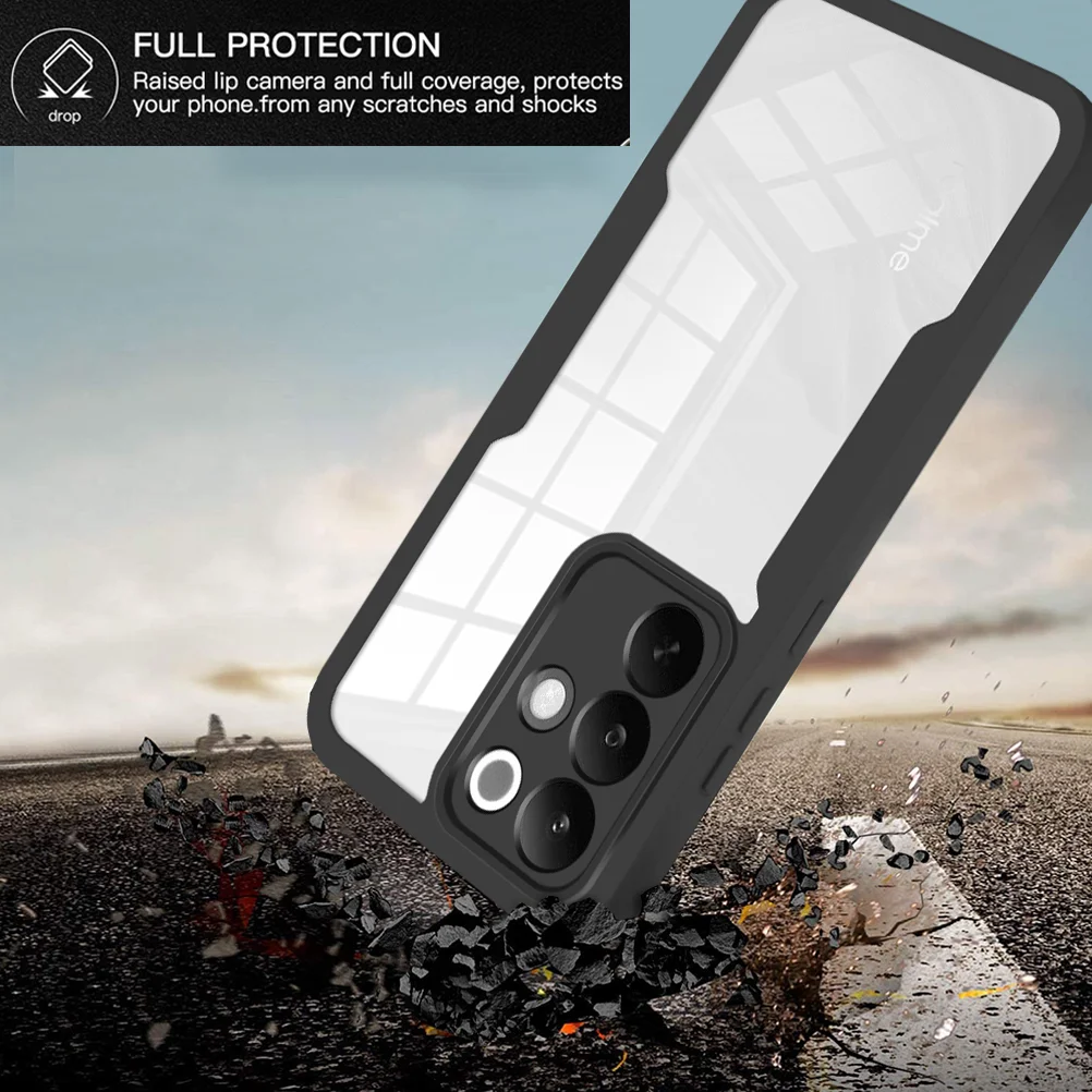 Stylish 360° Full-Wrap Silicone Shockproof Case with Screen Protector