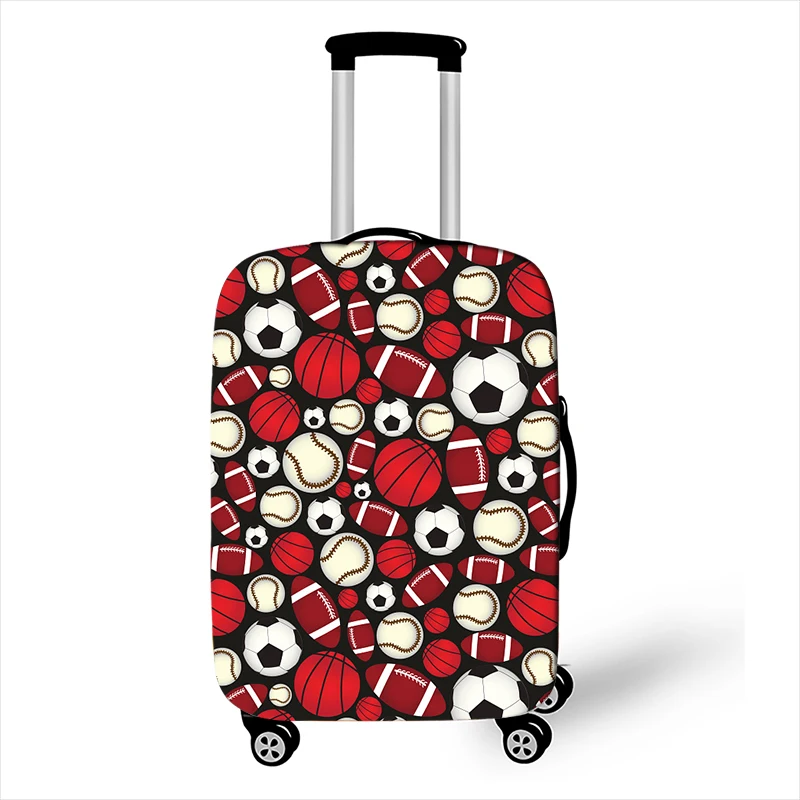 Football Basketball Soccer Baseball Luggage Cover for Travel Elastic Suitcase Protective Covers Anti-dust Trolley Case Cover 2