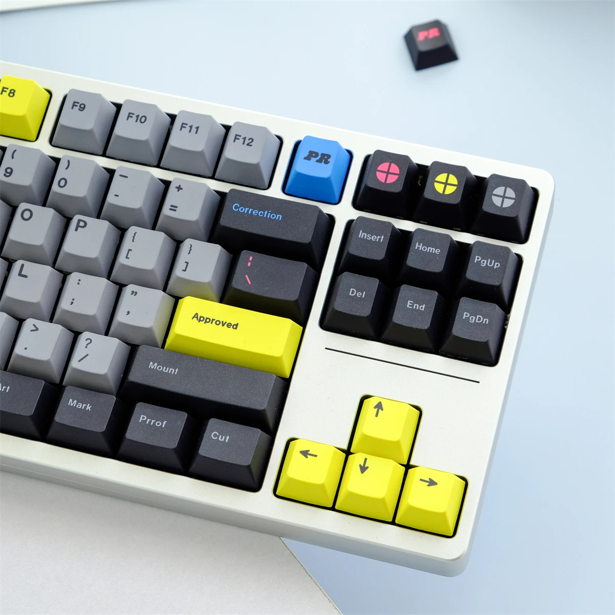 Gmk Prepress Dye Subbed Keycaps Cherry Keycap Perfil para Keychron q2 65 75 Anne Gh60 Gk64 Poker Pbt 129 Chaves por Conjunto - Imagem 2