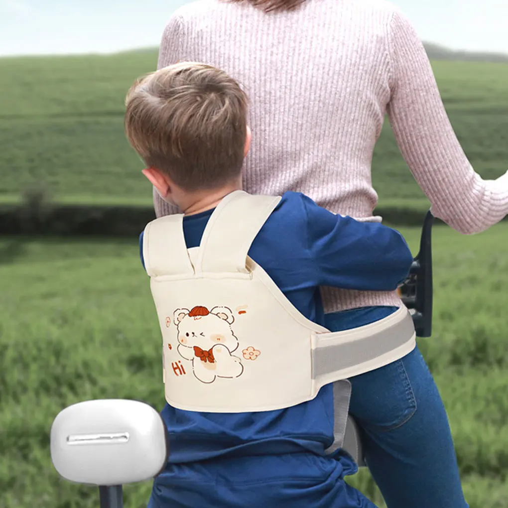 Electric Bike Riding Belt Child Safety Belt Electric Motorcycle Riding Harness Battery Car Adjustable Baby Strap kids safety harness