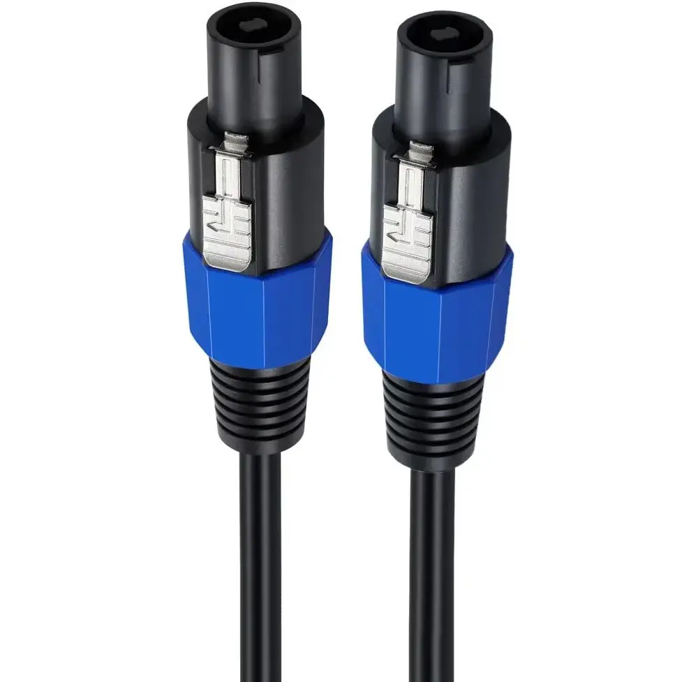 Cavi audio Speakon maschio a Speakon maschio Cavo audio professionale in rame Cavo di prolunga per altoparlante DJ Cavo da 3 5 10 m con twist lock - immagine 2