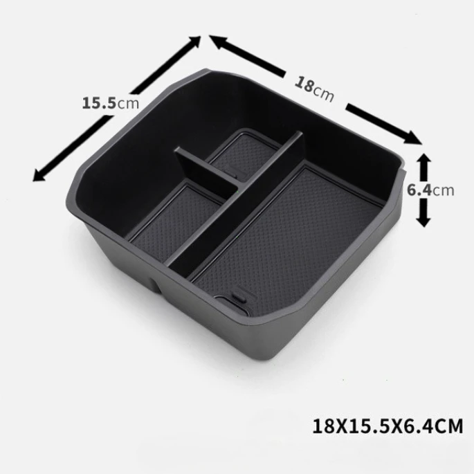 Enhanced Center Console Hidden Organizer Tray with Layered Storage