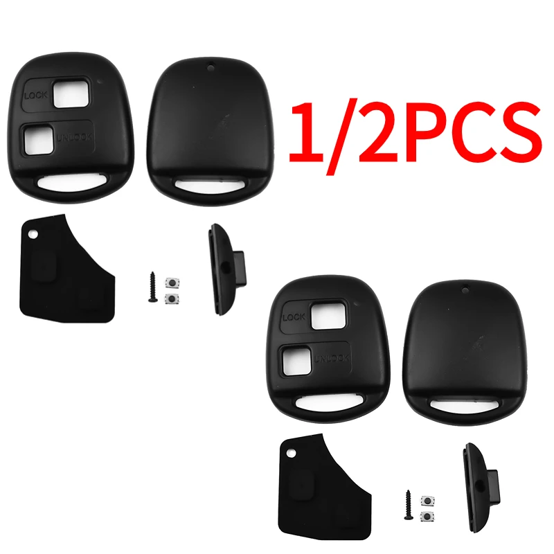 

1/2PC Remote Car Key Case Button Protector Anti-Scratch Shell Micro Switch For Toyota- Yaris- Corolla- Car Accessory Part