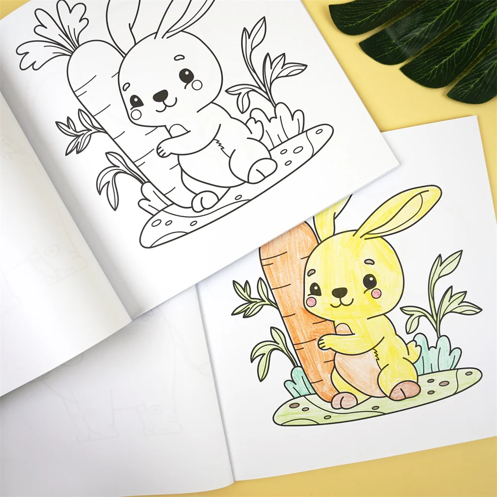 Animal Coloring Book Adorable Animal Character Drawing Book 40 Sheets Coloring Doodles Book Easy And Simple Designs For DIY 5