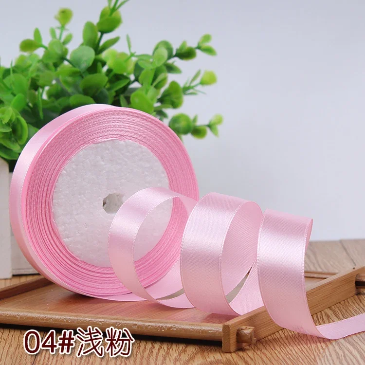 Satin Ribbons 6mm 1cm 1.5cm 2cm 2.5cm 4cm 5cm DIY Crafts Material Valentine's Day DIY Rose Bear satin ribbons