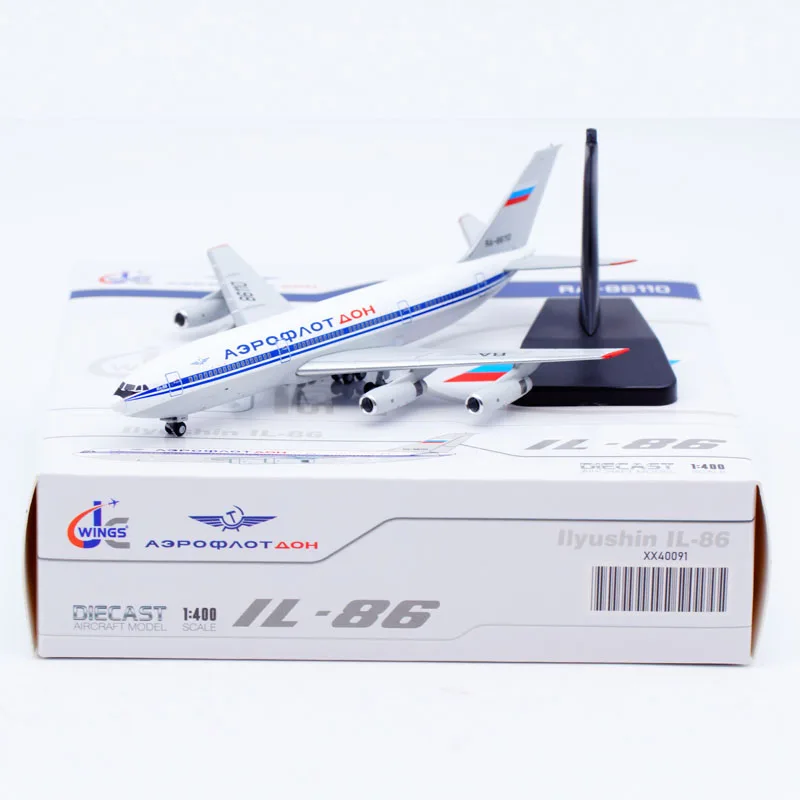 

XX40091 Alloy Collectible Plane Gift JC Wings 1:400 Aeroflot-Don Ilyushin IL-86 Diecast Aircraft Jet Model RA-86110 With Stand