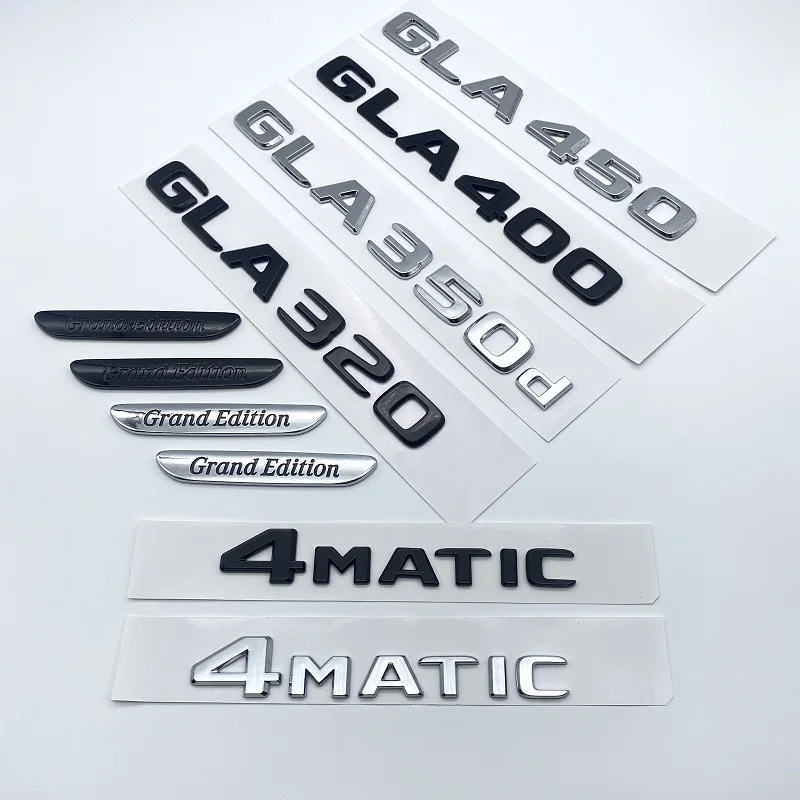 

2017 Letters Emblem Badge for Mercedes Benz GLE250d GLE300d GLE350d GLE400 GLE450 4Matic Car Styling Trunk Nameplate Sticker