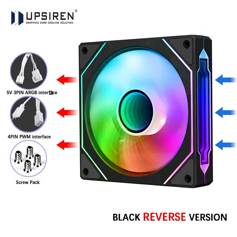 High-Performance 12cm ARGB Quiet Cooling Fan with PWM Control