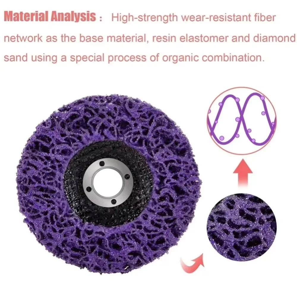 Diamond Grinding Wheel Flap Disc Coral Disc Poly Strip 1Piece 100/115/125mm For Angle Grinder Paint Rust Removal Clean Tool
