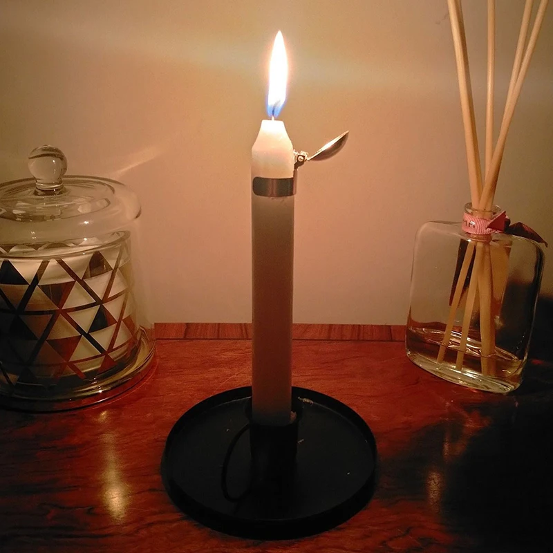 Automatic Candle Snuffer Fire Extinguisher Gold Silver Candle Flame Safely Wick Flame Extinguishing Clip Accessories