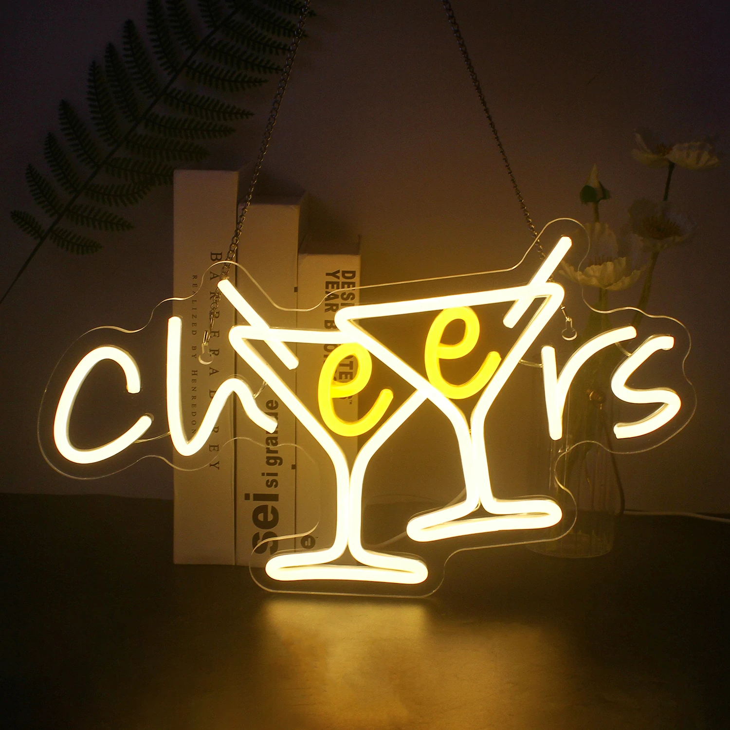 

Cheers Neon Sign Cocktails Bar Led Sign 10 Dimmable Cheers Neon Signs for Pub Party Club Restaurant Shop Bar Decor Lights