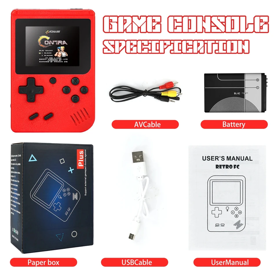 A Red Retro Classic Games Children's新品 A Red Retro Classic Games Children's Handheld Small Game