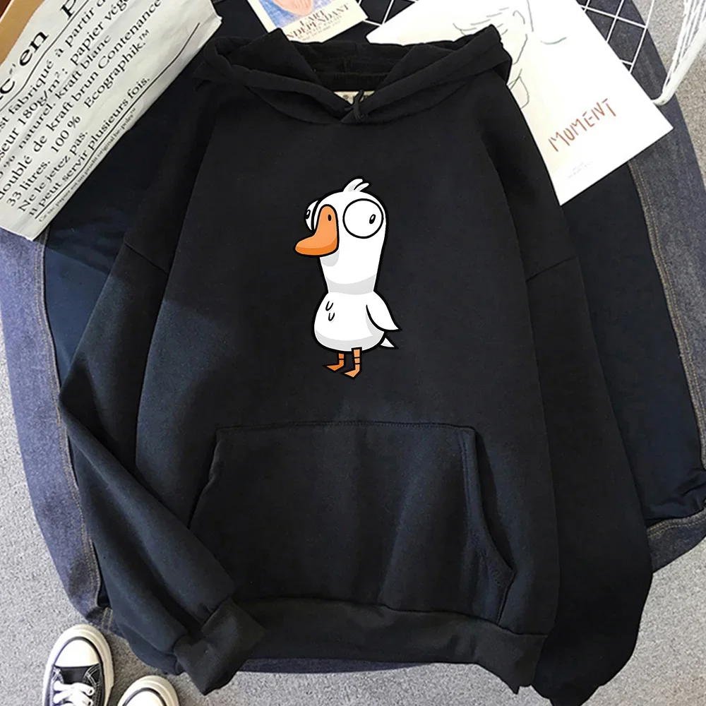 Goose Goose Duck Sweatwear Funny Cartoon Hoody Unisex Autumn Long-sleeve Fleece Hoodie Trendy Popular Sweatshirts Casual Tops