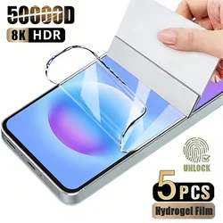 5 - Pack Soft Hydrogel Film Screen Protector Set - Hydrogel Film