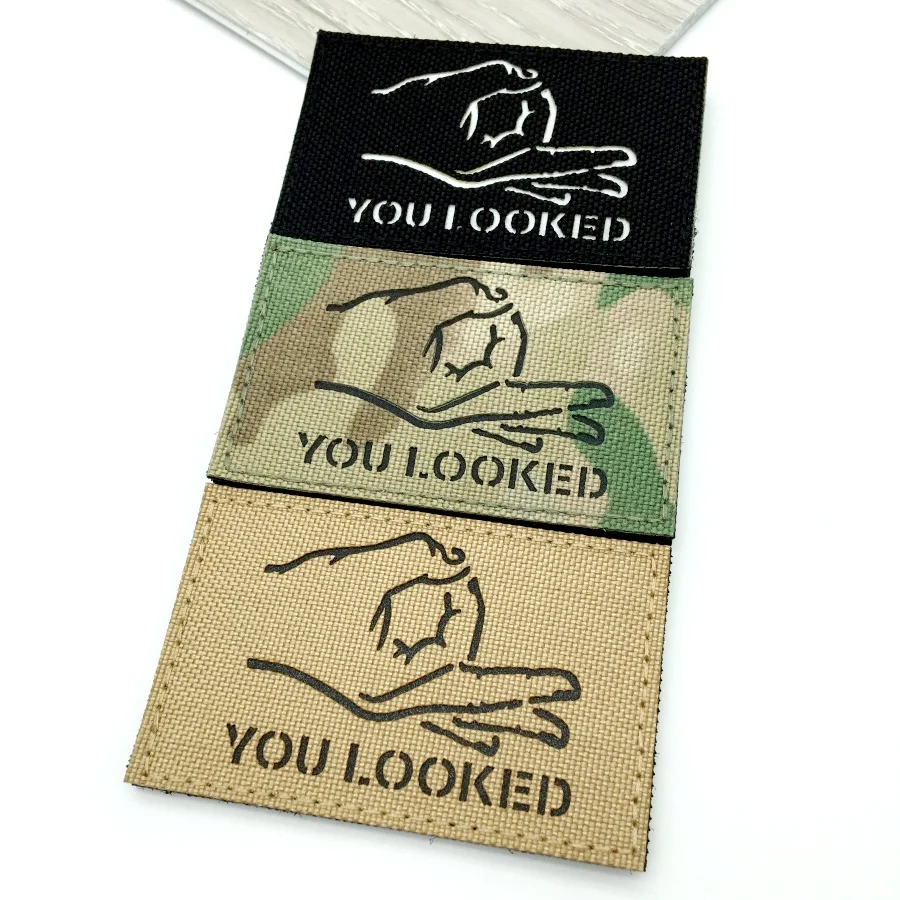 Tactical IR Reflective Hook & Loop Morale Badges