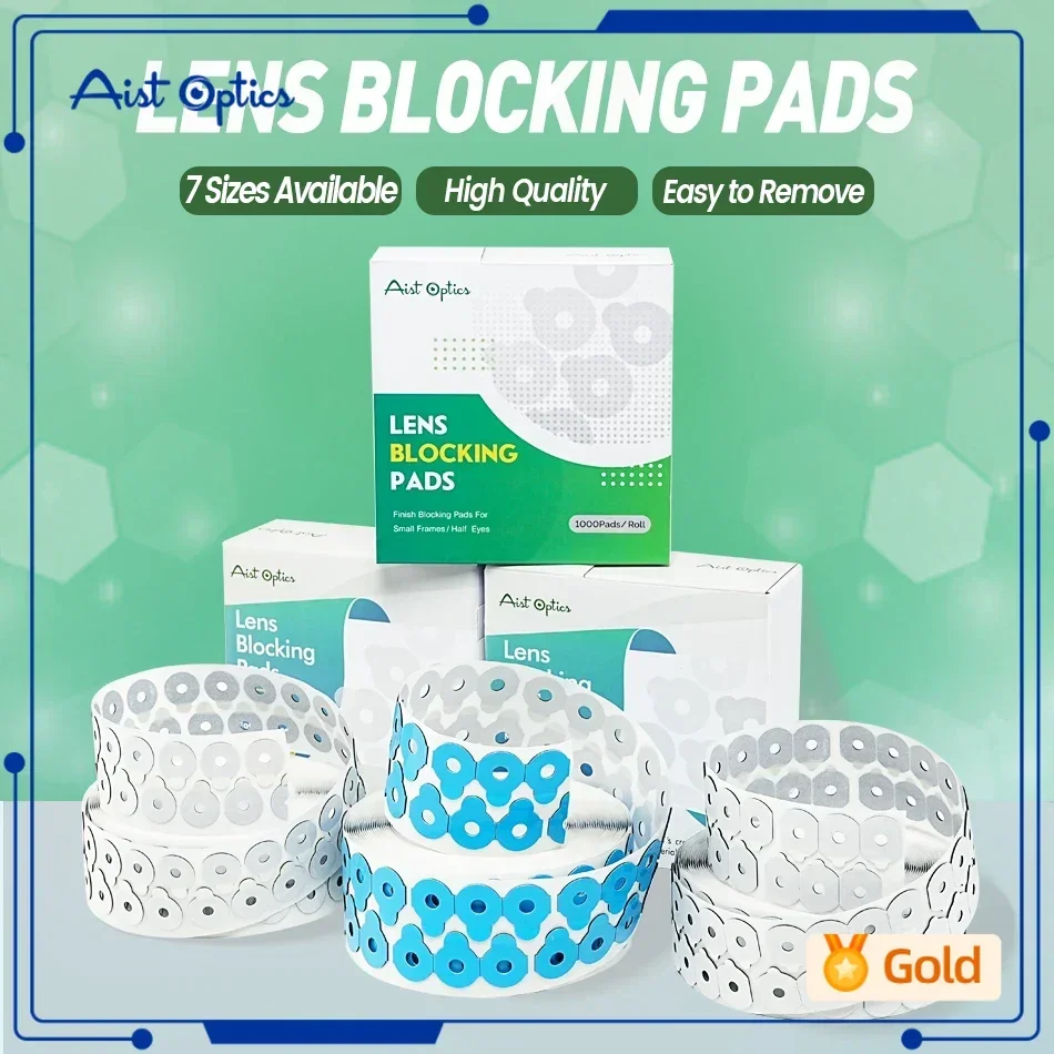 Lens Blocking Pad Blocking Mat Glasses Edging Consumables Optical Adhesive Sticker Accessories 1000pcs