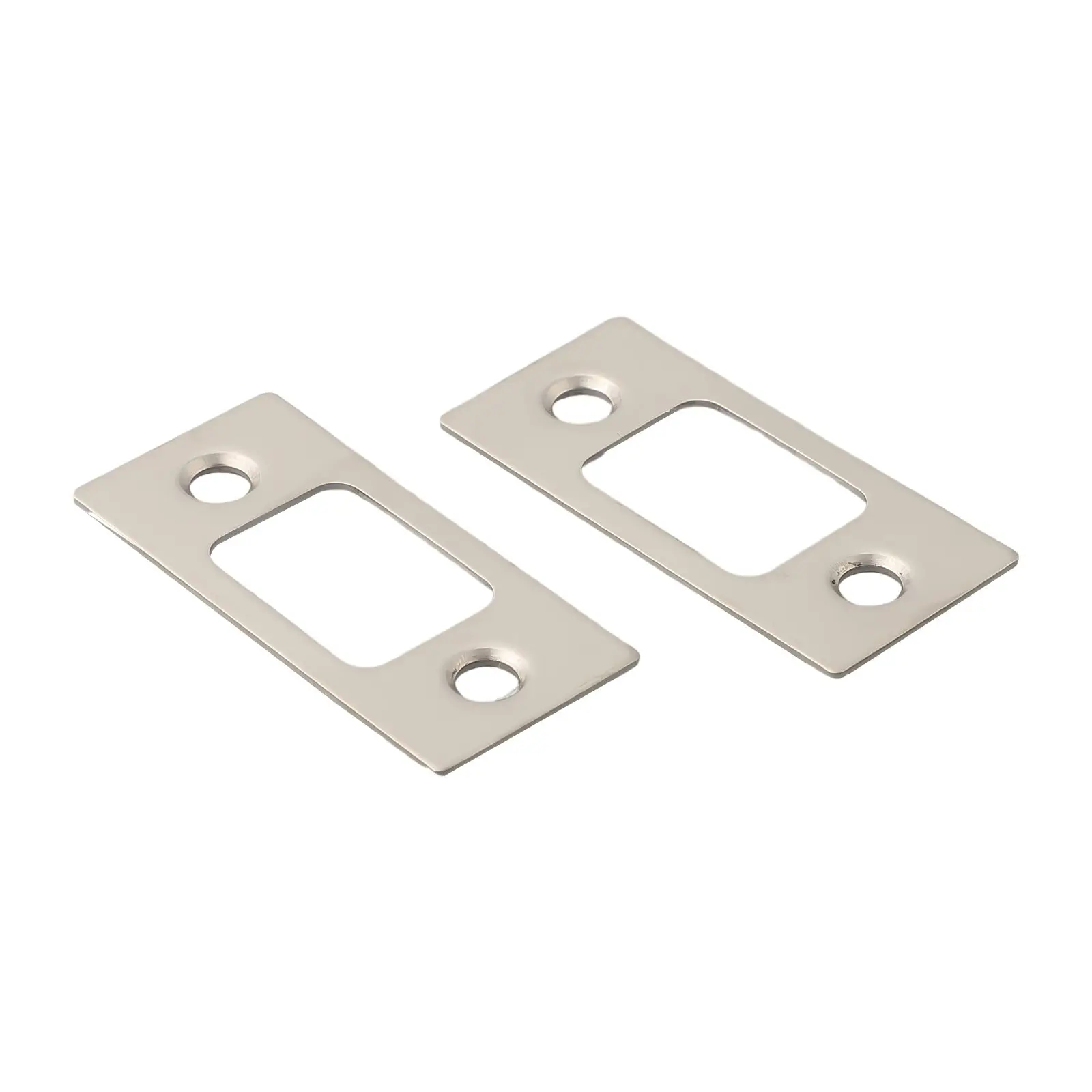 Description Picture 6 of itemUpgrade Your Door Security Stainless Steel Strike Plate Door Backplate 2pcs Deadbolt Strike Plates for Better Protection