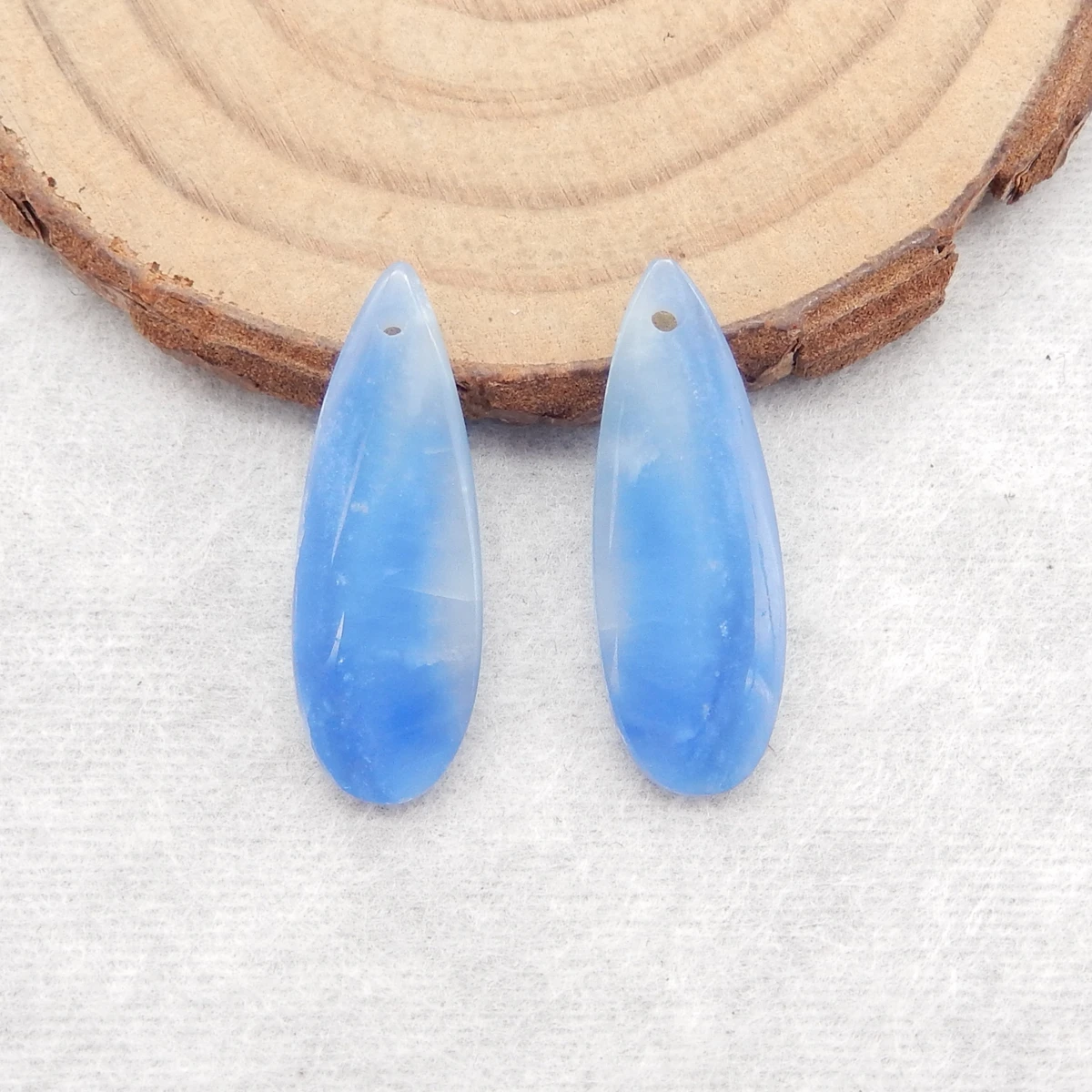 

Blue Jasper Waterdrop Earrings for Women, Gemstone Earrings Beads for Jewelry Making