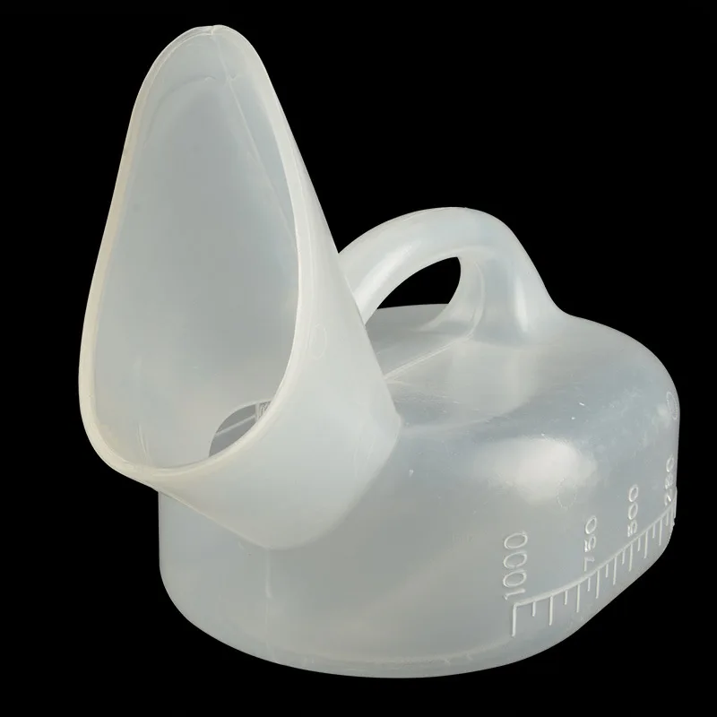 urinal collector Plastic Chamber Pot 1000ml Elderly Medical Women Piss Pot