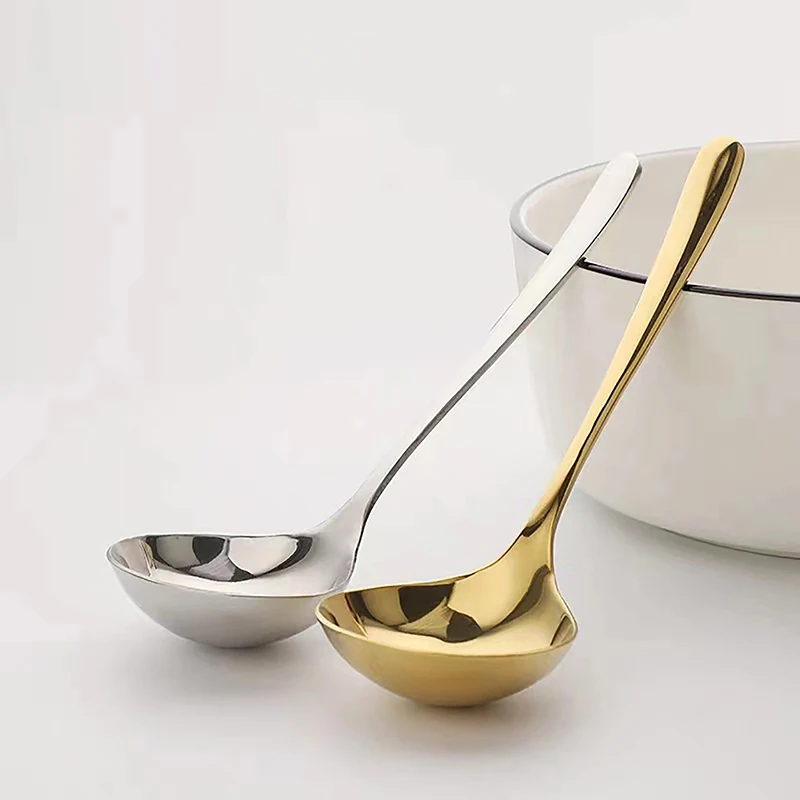 Stainless Steel Big Head Round Spoon for Kitchen
