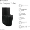 Folding Toilet Matte Black Toilets SM-1T254MB St. Tropez One Piece Toilet 26.6 X 15 X 31 Inches Bathroom Items Cleaning Parts 2
