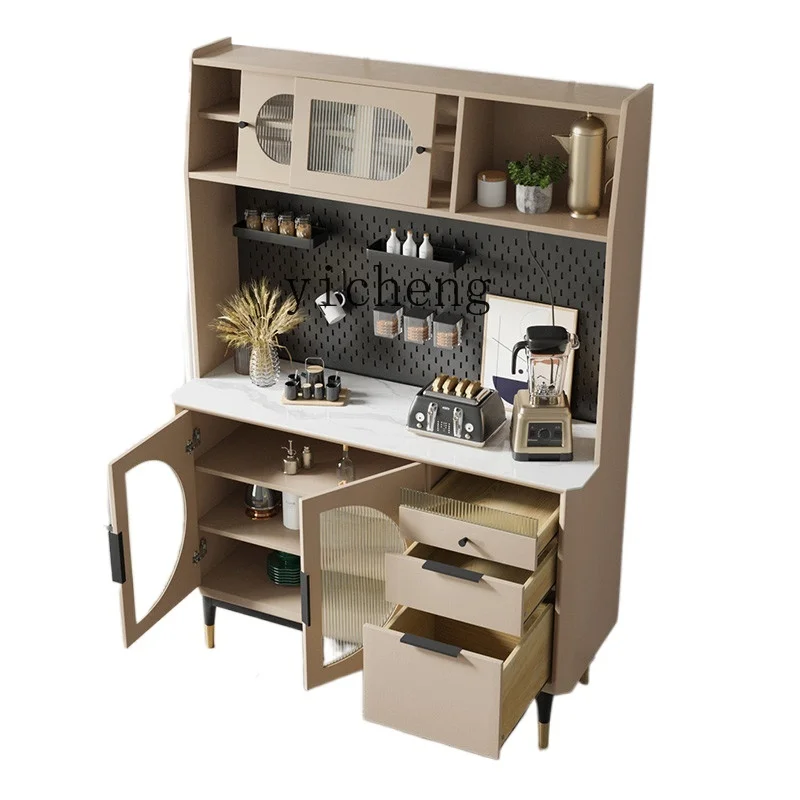 

Italian Minimalist Sideboard Dining Room Multi-Functional Storage Cabinet Wire-Wrap Board Cupboard