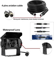 AHD 1080P 4-Pin Bus Truck Vehicle Backup Cameras, Waterproof IR Night Vision Wide Angle Rear View Camera for Bus/RVS/Trailer/Van - Image 5