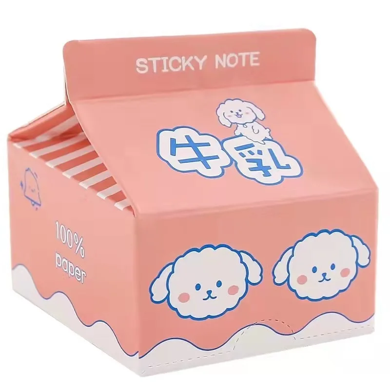 우유 판지 메모 패드, 과일 스티커 없는 메모 데칼, 스크랩북 DIY 메모장 문구류, 학교 용품, 200 장