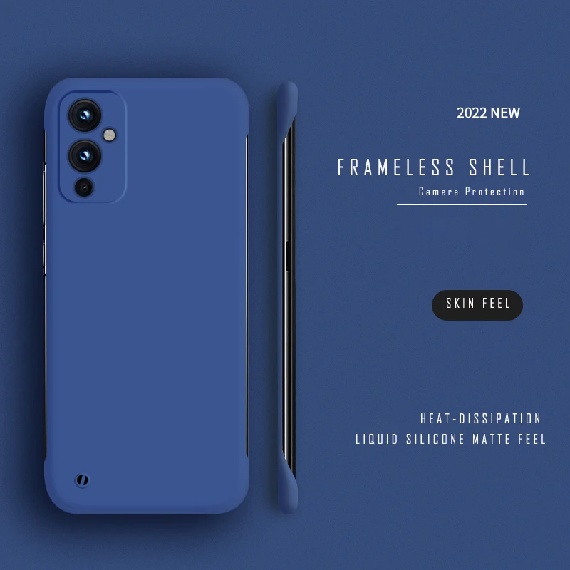 עבור Oneplus 9R 9RT Ultra Thin המומלץ מחשב ללא מסגרת מקרה עבור Oneplus 10 9 8T 7T 8 7 פרו מט כיסוי מקרי