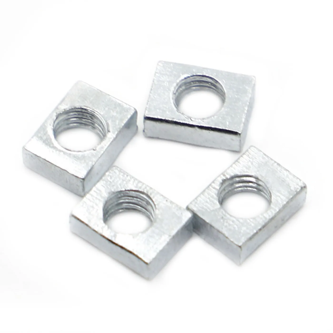 5-50pcs Thin Square Nut M3 M4 M5 M6 M8 Zinc Plated Steel Rectangular Nuts Slider Block for Aluminum Profile Accessory