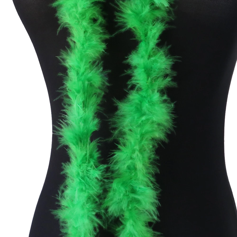 2Meter Natural Turkey Feathers boa 11g for DIY Craft Scarf Shawl Decor Fluffy Plume Boa Sewing Costume Dress Christma Tree Decor