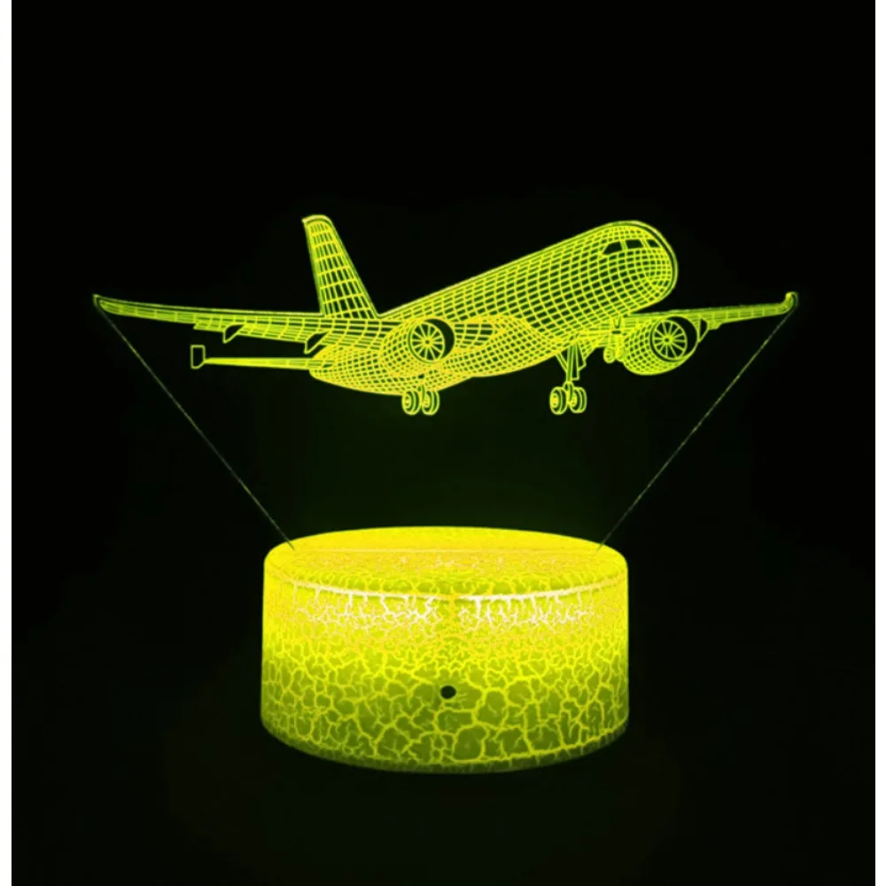 

Nighdn Airplane 3D Night Light Usb Touch Table Lamp Decoration Bedside Nightlight Child Birthday Christmas Gifts for Kids Boys