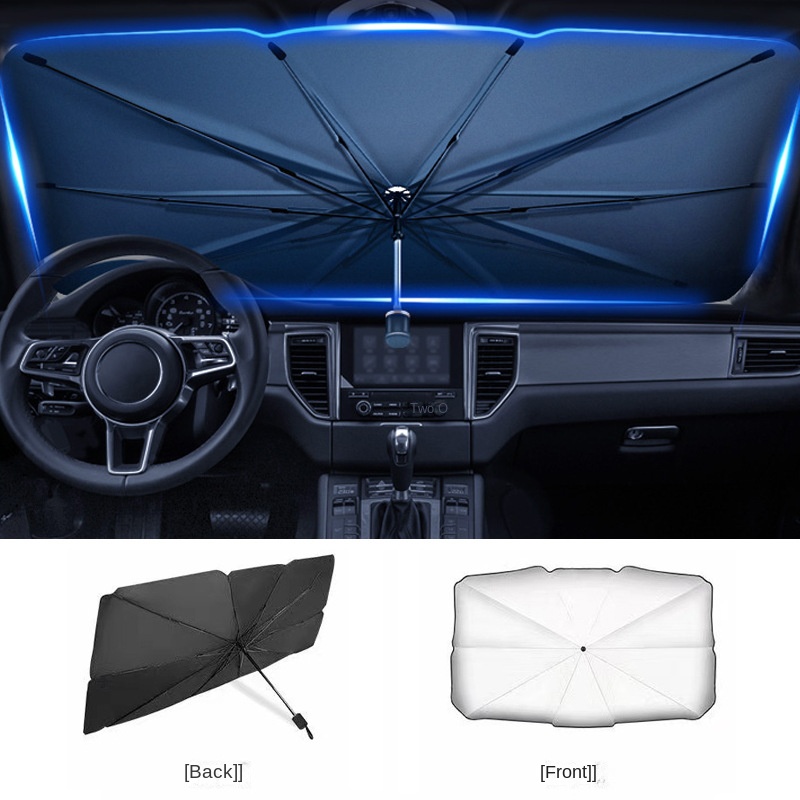  Car Sunshade Umbrella Car Sun Shade Protector Parasol Summer Sun Interior Windshield Protection Accessories For Auto Shading 