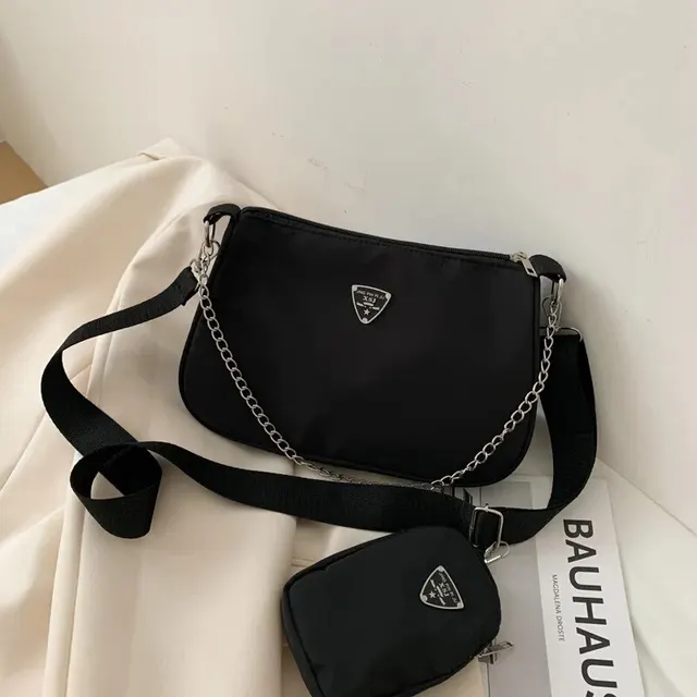 Nylon Crossbody Bag For Women Fashion Portable Casual Underarm Bag Students Cross Body Bag 1