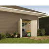 Large Plastic Weatherproof Outdoor Storage Shed with Double Wall Construction for Backyard, Garden, and Patio, Sandstone 4