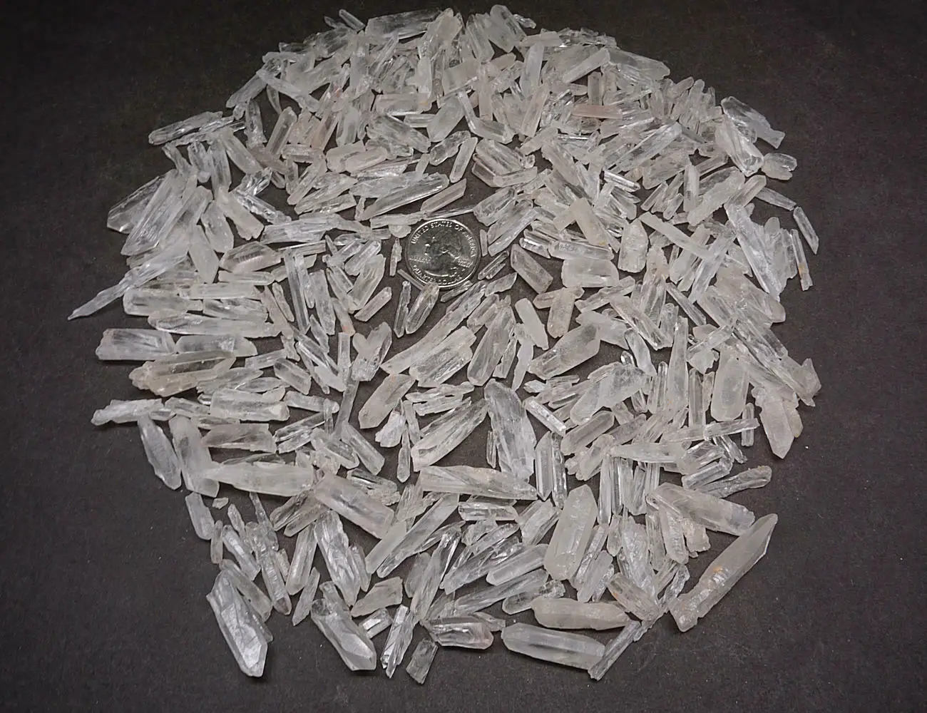 Quartz Crystal Collection 1/2 LB Natural Clear Points EXTRA SMALL Seed Crystals 4