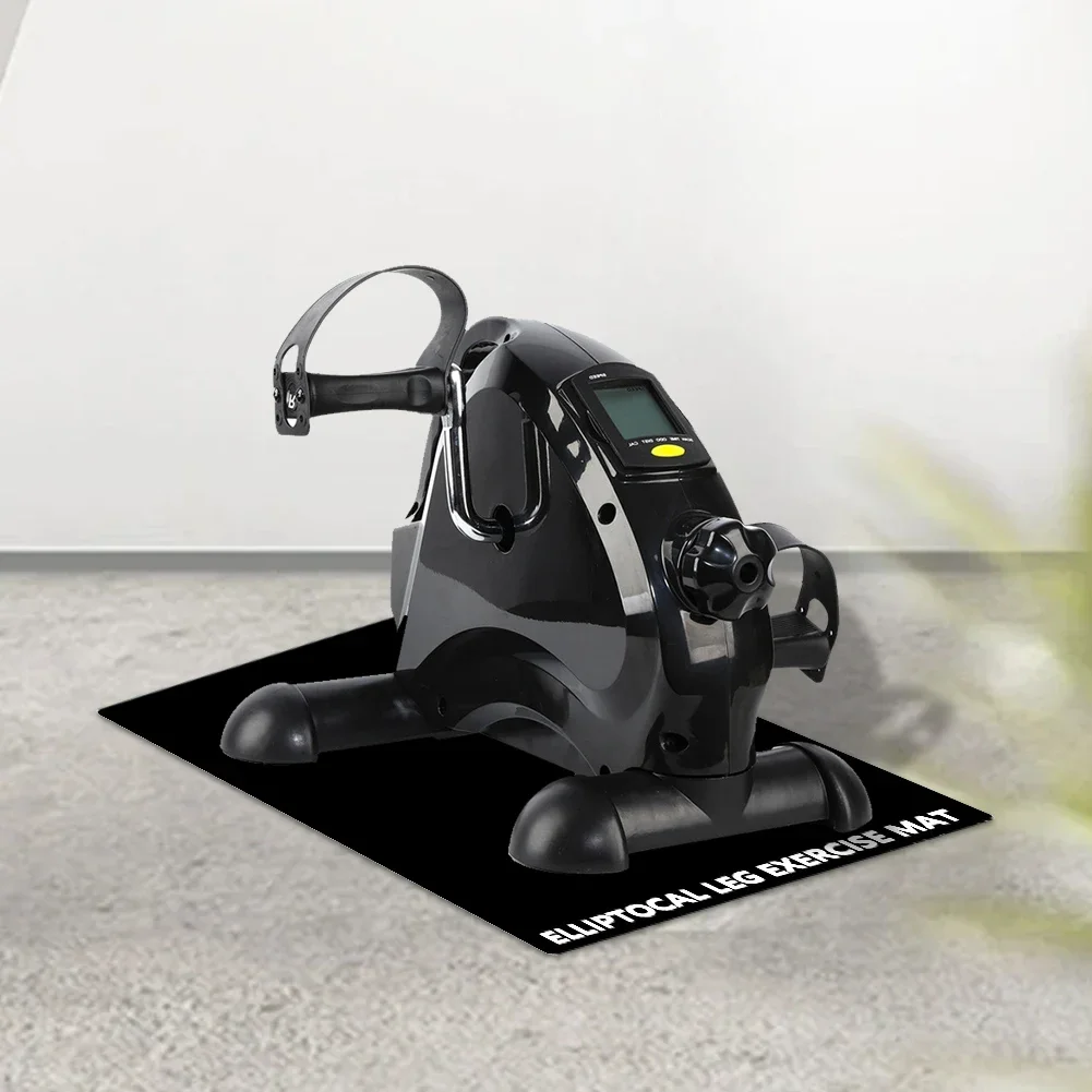 Ellipse Leg Exerciser Machine Mat Seated Foot Pedal Exerciser Mat Soft Stepper Floor Mat Enhance Stability for Fitness Sports