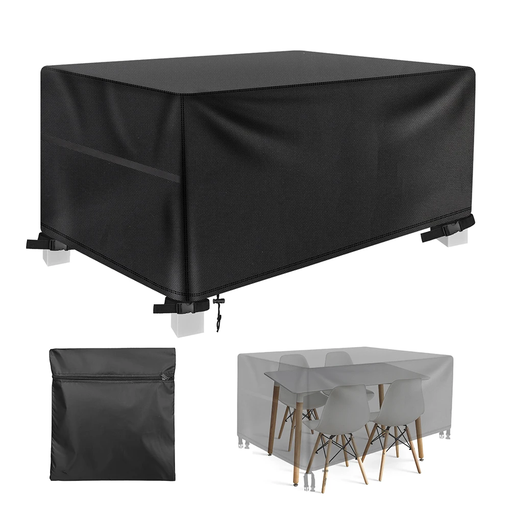 Outdoor Furniture Covers Waterproof Rain Snow Dust Wind-Proof Anti-UV Oxford Fabric For Garden Lawn Patio Bar Table Chair Protection