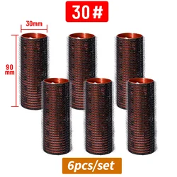 6 - Piece Rose Gold Thermal Volume Hair Roller Set (Size 30)