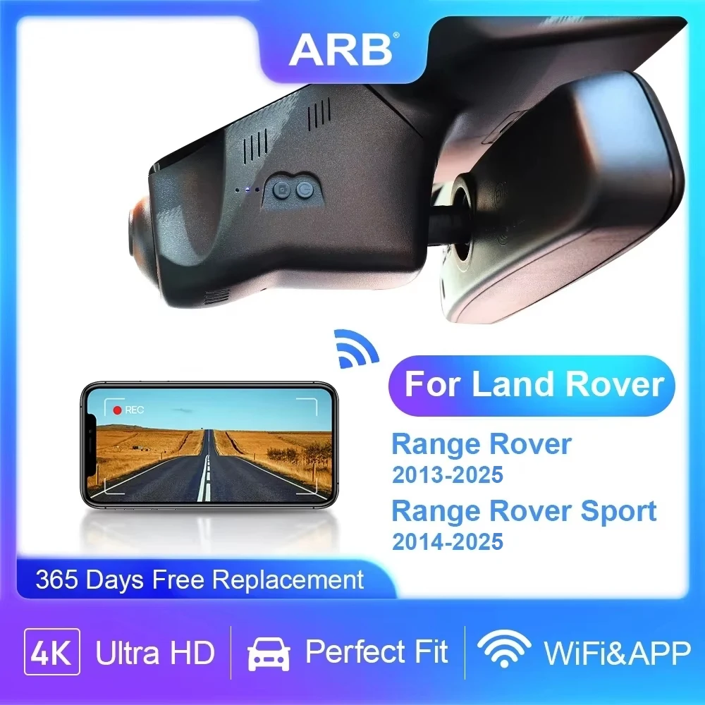 4K Dash Camera for Land Rover Range Rover and Sport (L322 L320 L405 L460 L461 L494) 2010-, ARB Car DVR dash cam