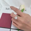 NeeTim 3ct Oval Cut Moissanite Lab Diamond Rings for Women 925 Sterling Silver Proposal Ring Wedding Engagement Band Jewelry 4