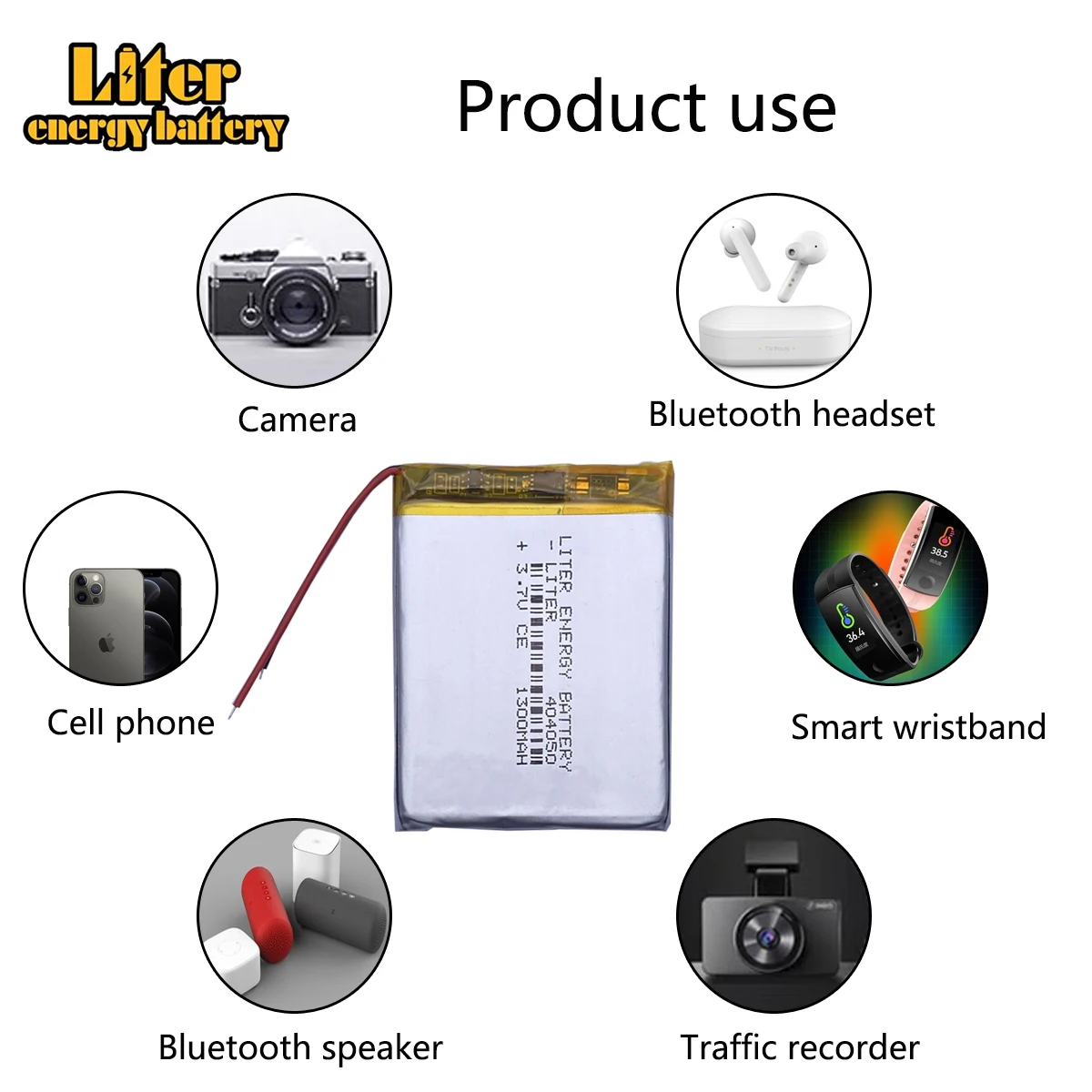 1pcs [SD] 404050 3.7V 1300mAH Polymer lithium ion / Li-ion battery for TOY,POWER BANK,GPS,mp3,mp4,cell phone,speaker